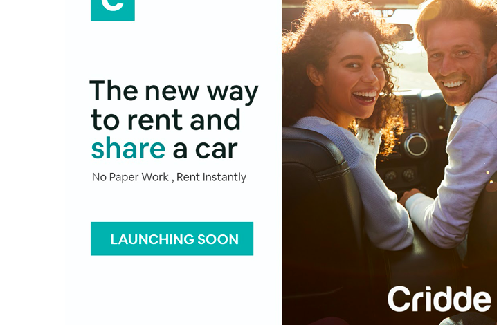 'Cridde' new car rental app is ready to disrupt the car rental industry