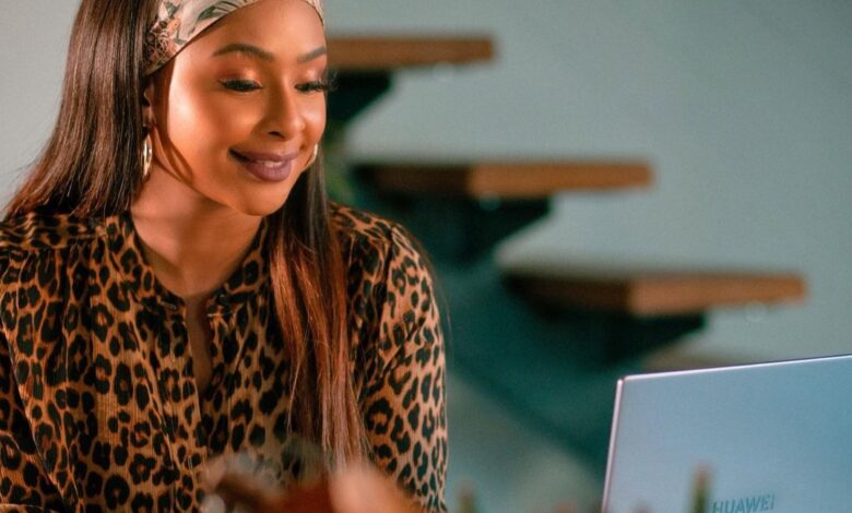 South African Media Personality Boity Recommends Working From Home With A Huawei Matebook