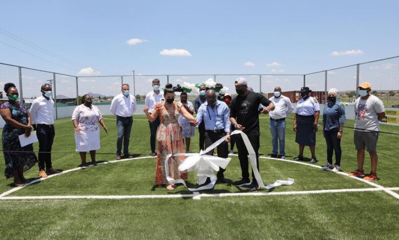 Glencore Partners With Greensource SA To Build A Soccer Pitch For Selareng Primary School