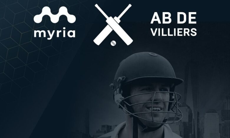 SA Cricketer AB de Villiers Announces His Partnership With Myria Games