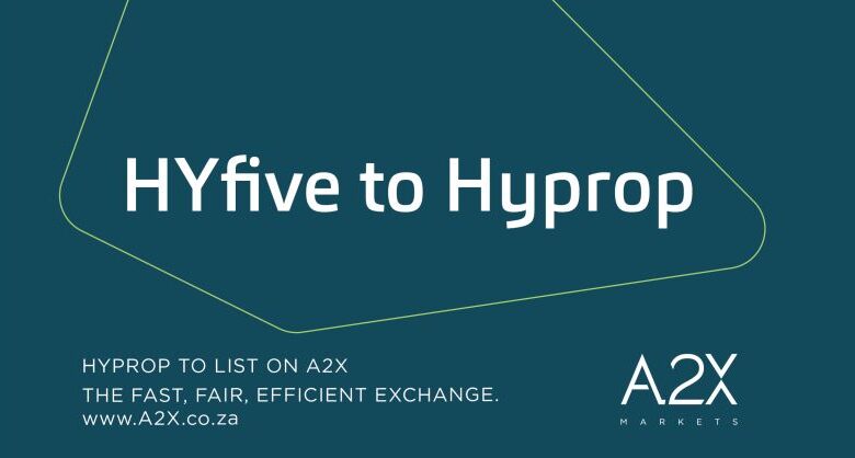 Hyprop Announces Secondary Listing On A2X