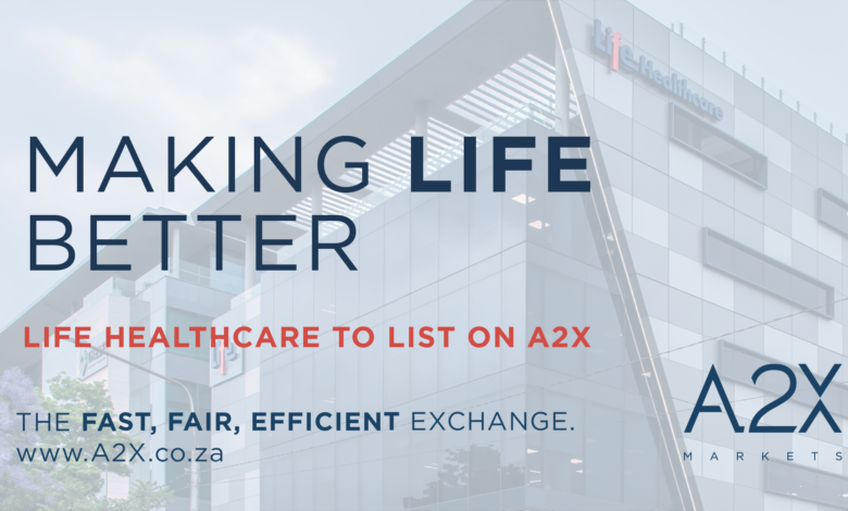 Leading Healthcare Organisation Life Healthcare To List On A2X