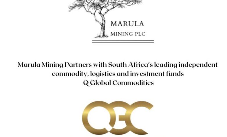 Marula Mining Announces Investment And Co-Development Partnership With Q Global Commodities Group