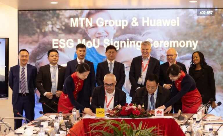 MTN And Huawei Sign MoU To Advance Digital Inclusion And Sustainable Development