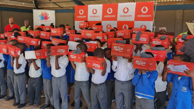 Vodacom Partners With Exhibition For A Child To Donate School Shoes To Learners In The Eastern Cape