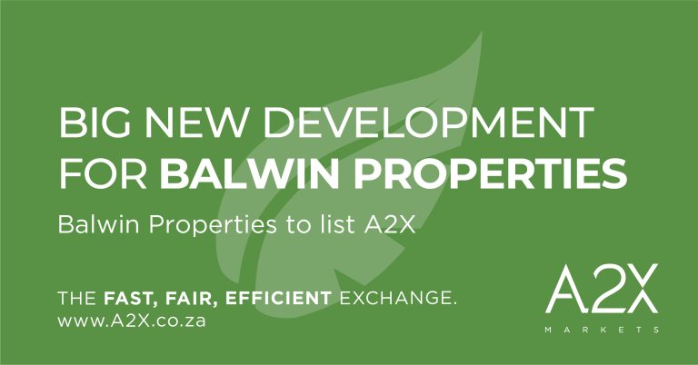 Balwin Properties Set To List On A2X Markets