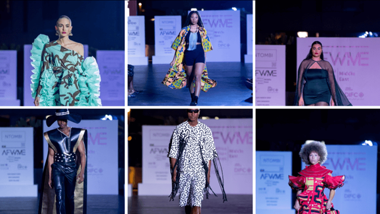 SA Fashion Designer Palesa Mokubung Showcases Her Collection 'Mantsho' At Africa Fashion Week Middle East