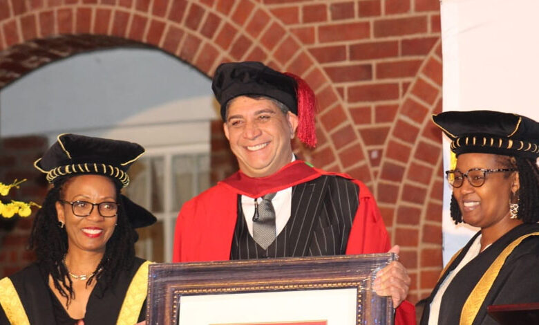 Vodacom Group CEO, Shameel Joosub Receives Honorary Doctorate