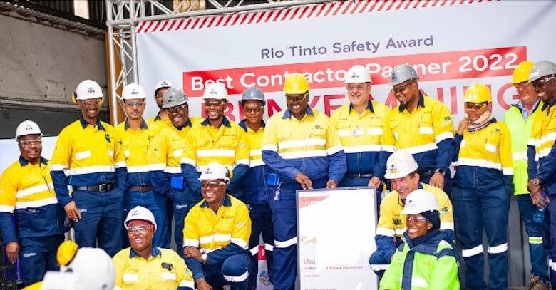 Ubunye Mining Services Crowned Global Rio Tinto Contractor Of The Year