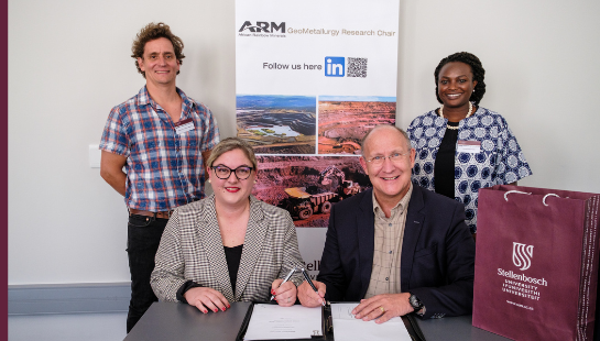 Stellenbosch University Partners With African Rainbow Minerals To Establish The ARM Geometallurgy Research Chair