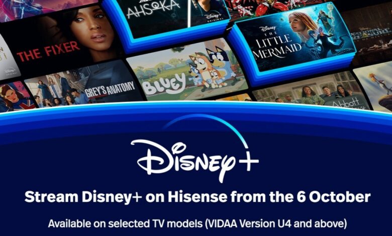 Disney+ Now Available On Hisense VIDAA Smart TVs In South Africa!