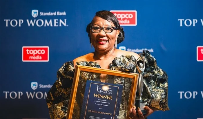 Dr Anna Mokgokong Wins The Top Women Lifetime Achiever 2023 At The Standard Bank Top Women Awards