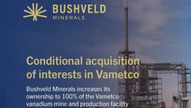 Bushveld Minerals Announces Acquisition Of Minority Interests In Vametco