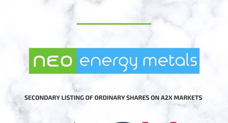 Neo Energy Metals Announces Secondary Listing On A2X