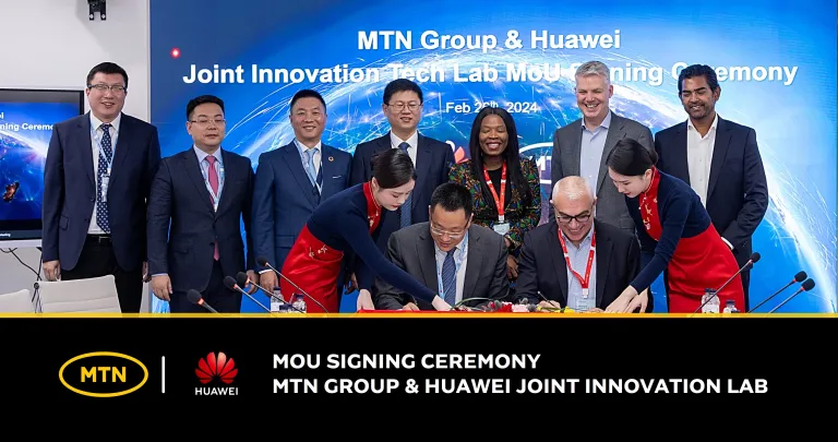 MTN And Huawei Sign Memorandum Of Understanding For Joint Innovation Tech Lab